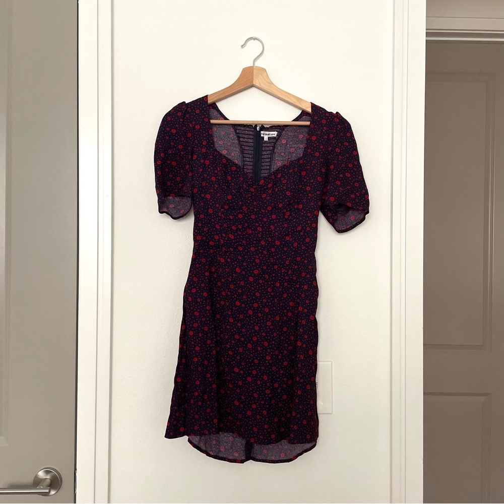 REFORMATION • drea mini dress in anthem blue
